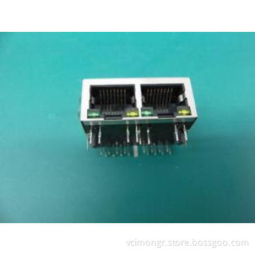 DSL / ADSL / Cat 5e Standard Double 2 Port RJ45 With Magnet